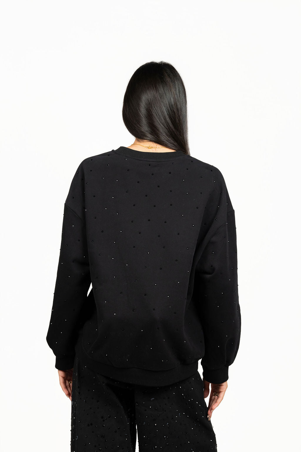 Queen of Sparkles Licensed Black Skeleton Hand Diet Coke Sweatshirt