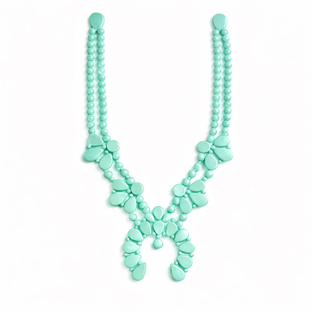Night Bloom Necklace in Stardust Mint