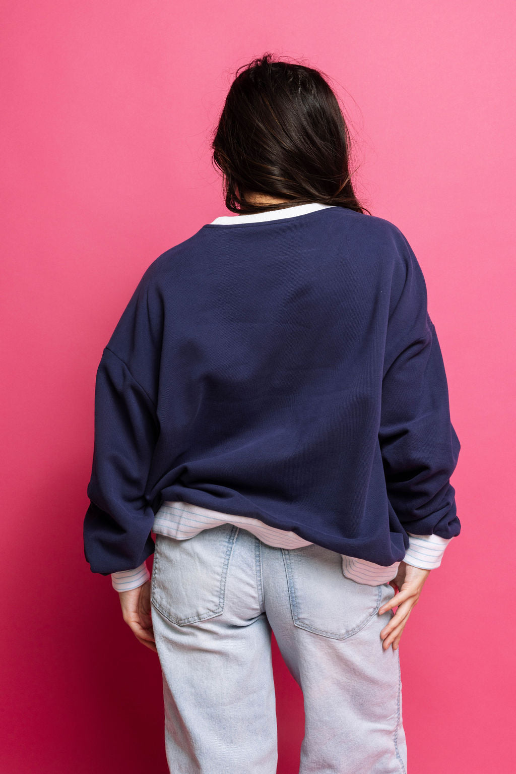 Queen of Sparkles Navy 'Teach' Sweatshirt