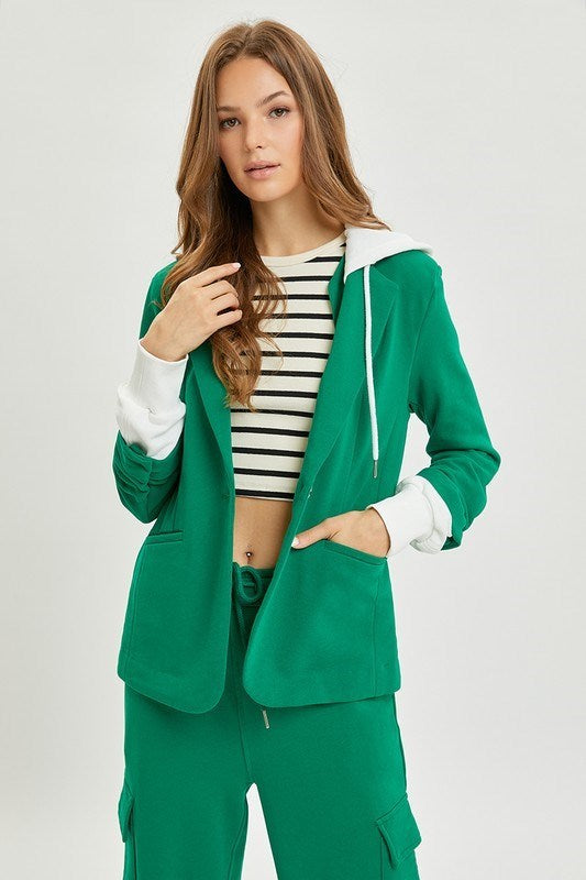 Risen Blazer with Hoodie and Pants Suit