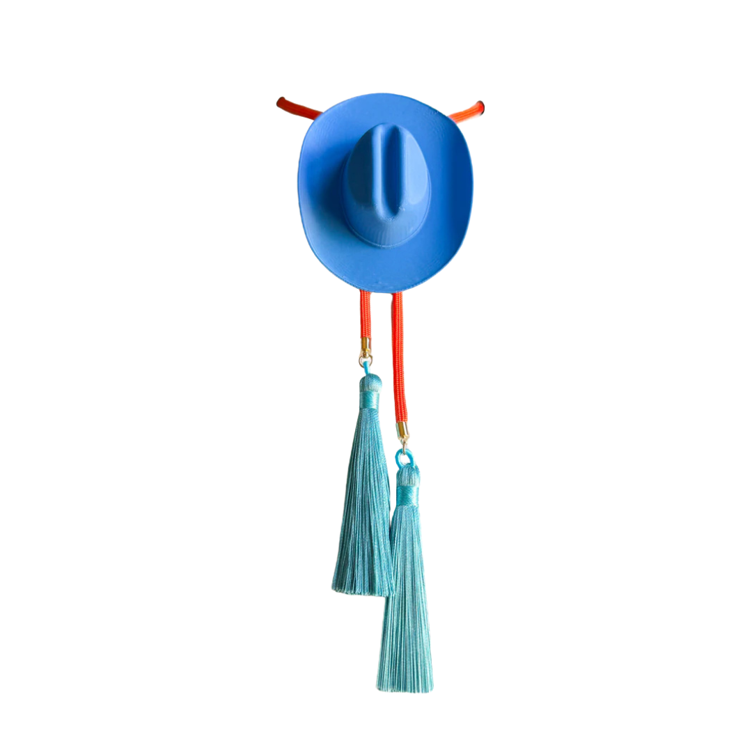 Cowboy Hat Bolo Blue