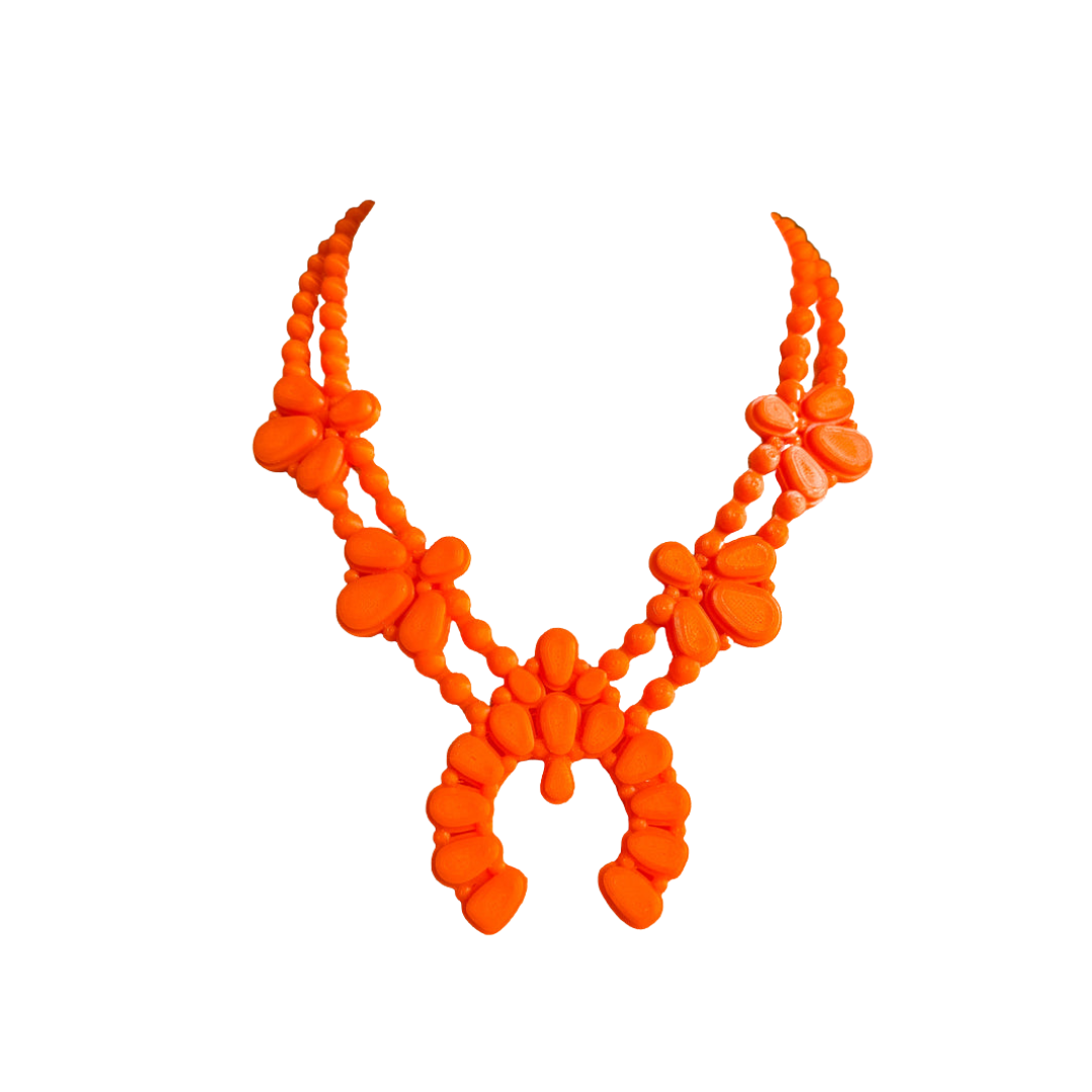 Night Bloom Necklace in Stardust Orange Citrus
