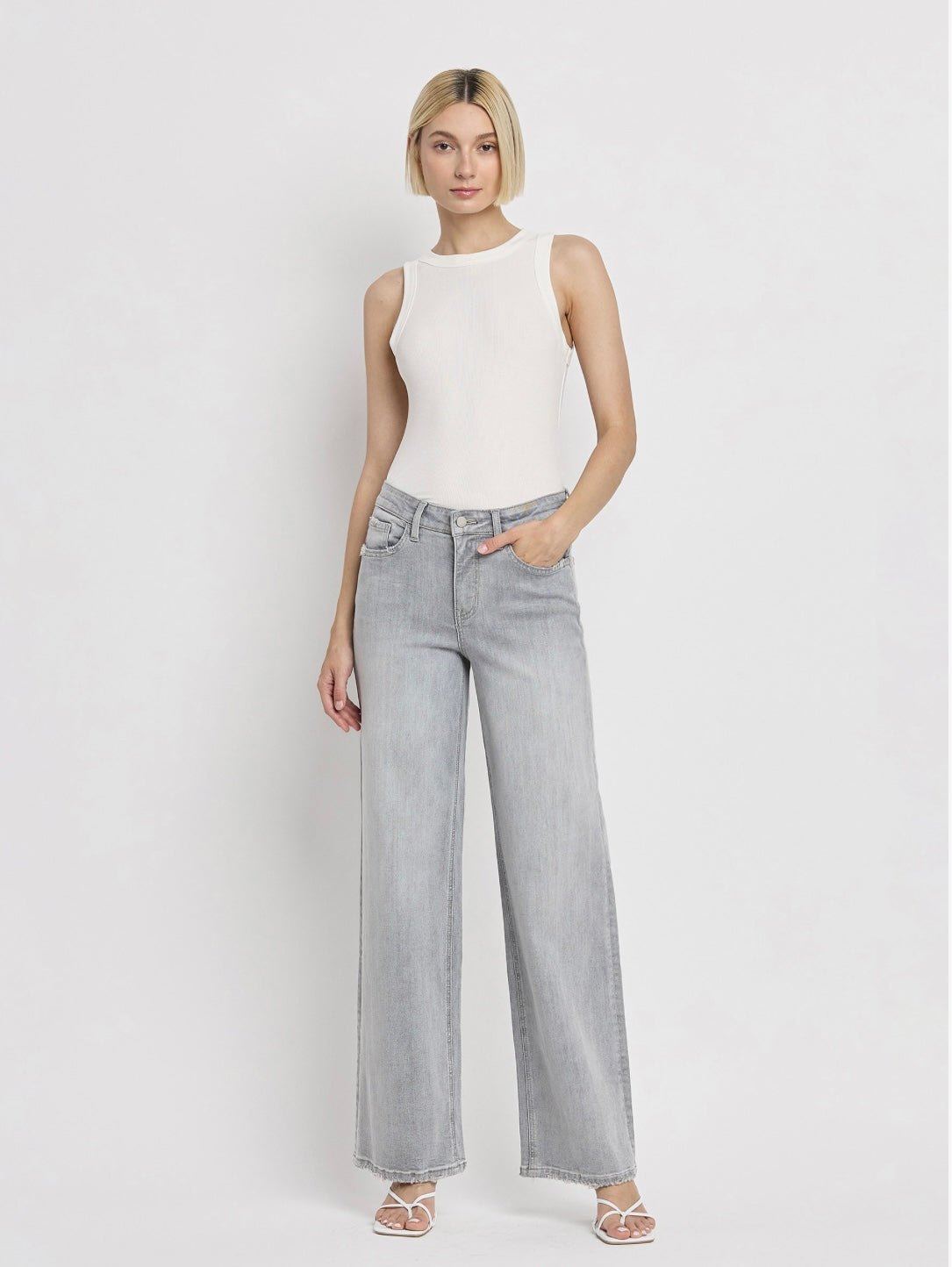 Flying Monkey high rise wide leg jean product image 6.