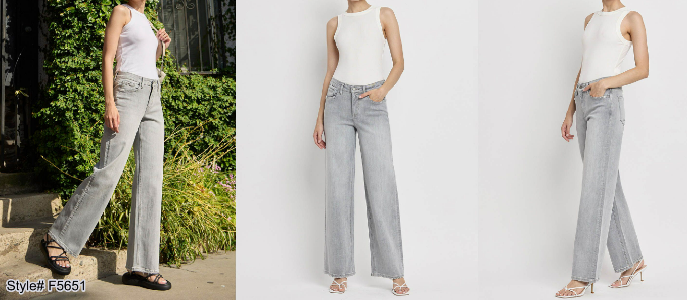 Flying Monkey High Rise Wide Leg Jean