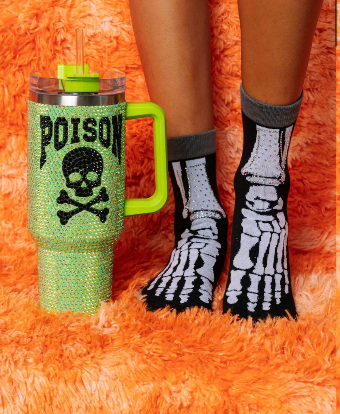 Queen of Sparkles Neon Green Poison Tumbler