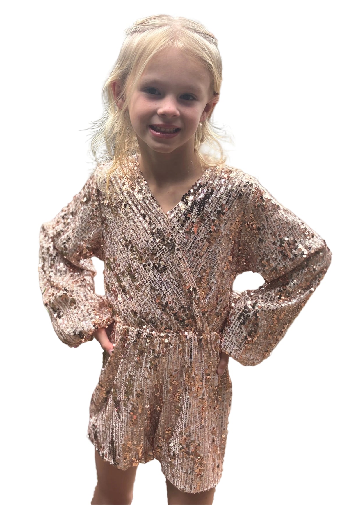 Kids rose gold romper by ML Kid product image 1.