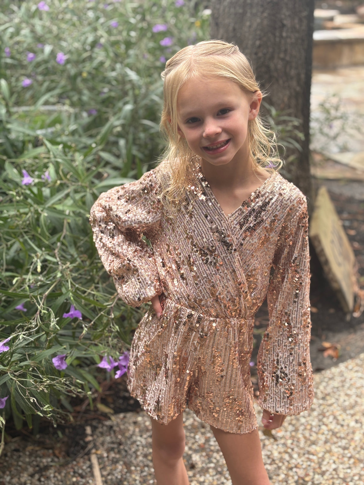 Kids rose gold romper by ML Kid product image 2.
