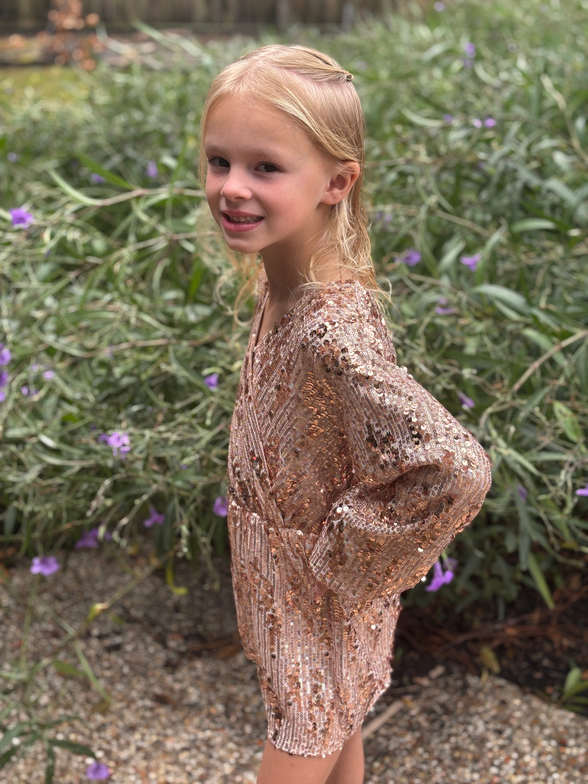 Kids rose gold romper by ML Kid product image 3.