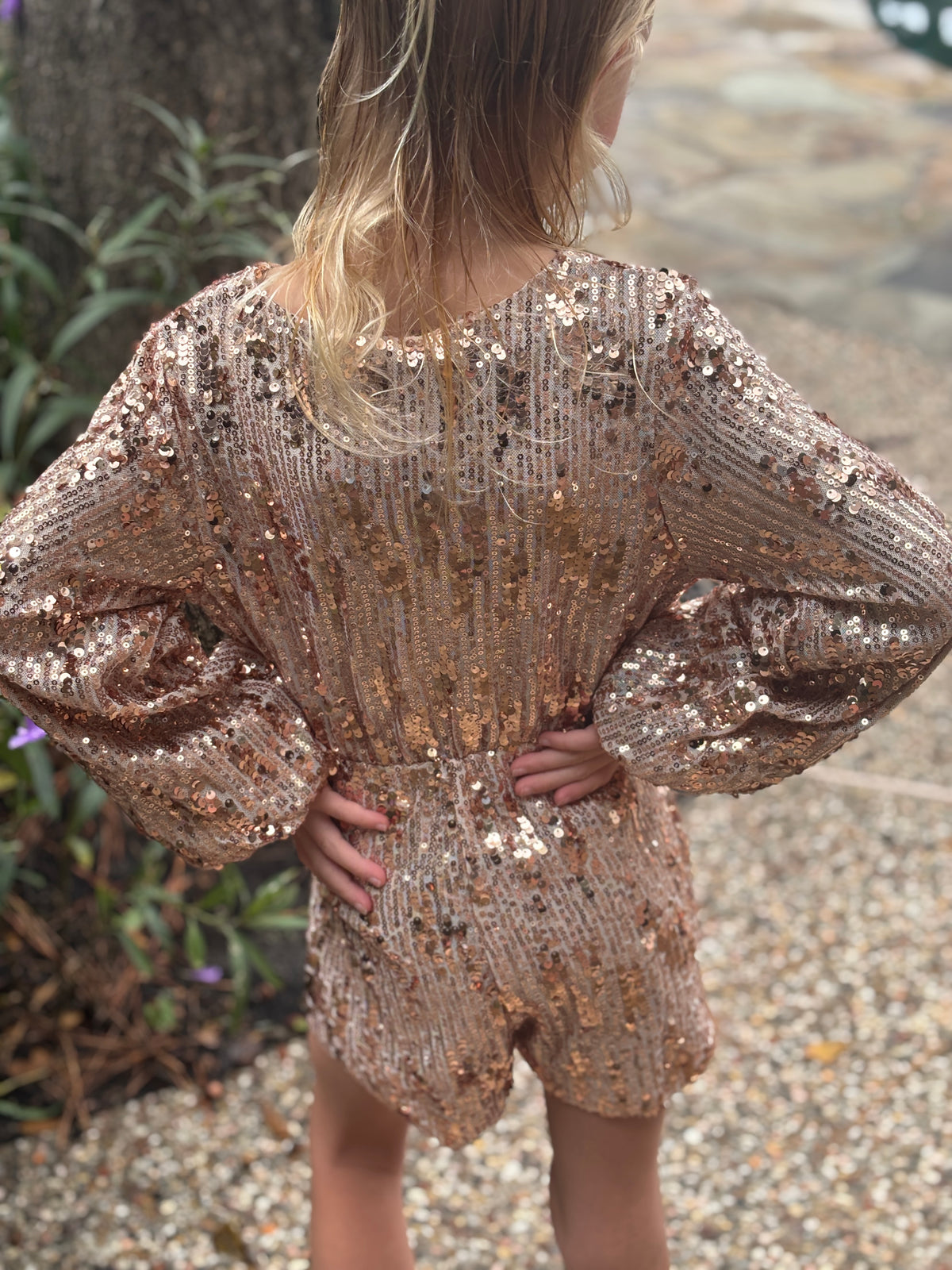 Kids rose gold romper by ML Kid product image 4.