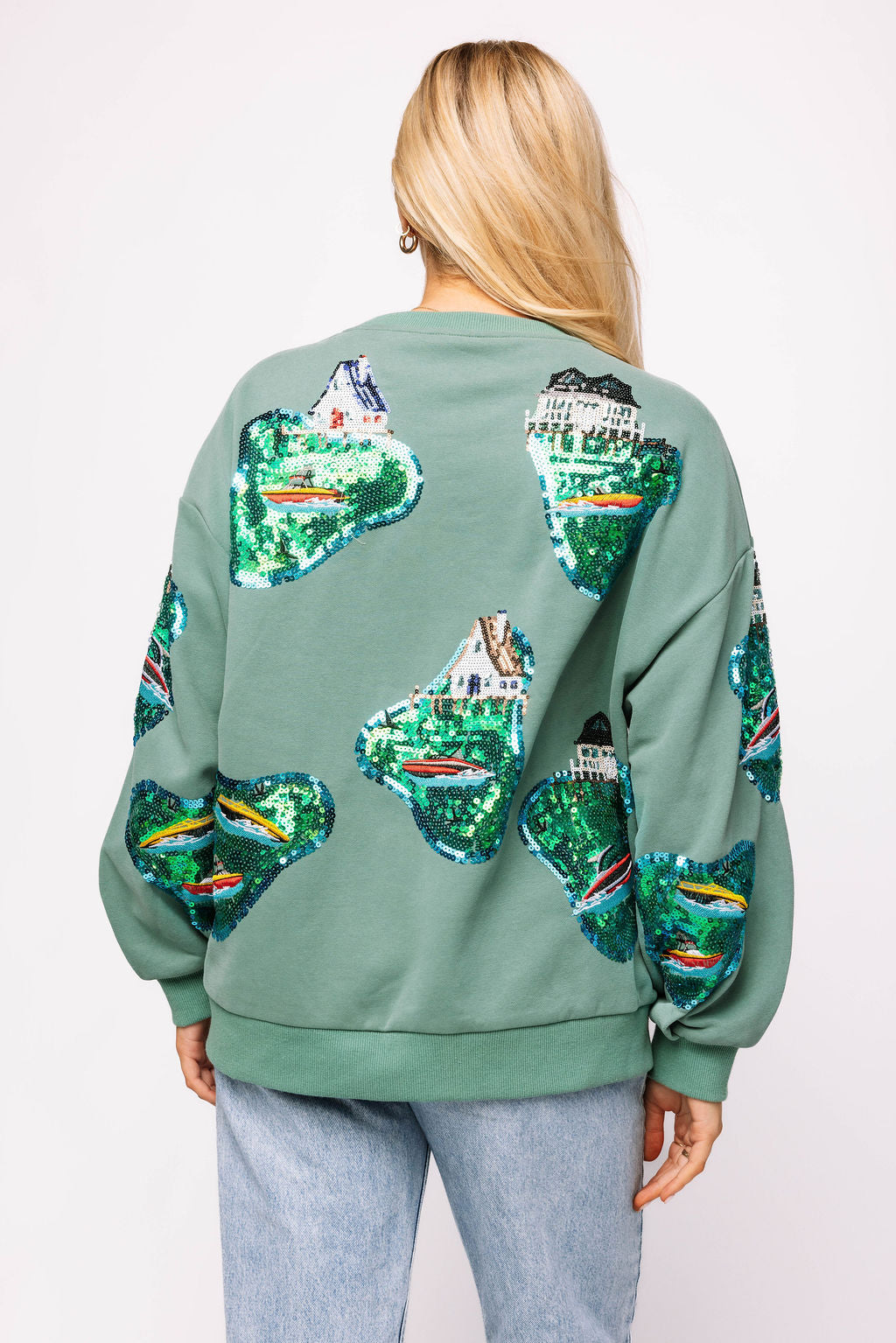 Queen of Sparkles Moss Lake House Sweatshirt