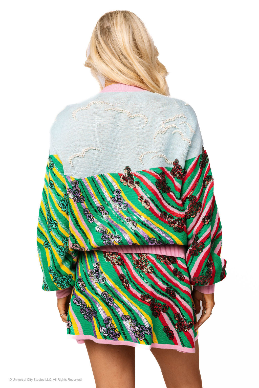 Queen of Sparkles Licensed Yellow Brick Road to Oz Button Up Cardigan - Leopard Grove product image 02