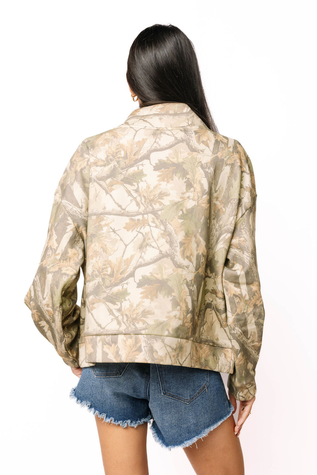 Queen of Sparkles Licensed Texas A&M Mockneck Camo - collegiate camo sweatshirt product image 01