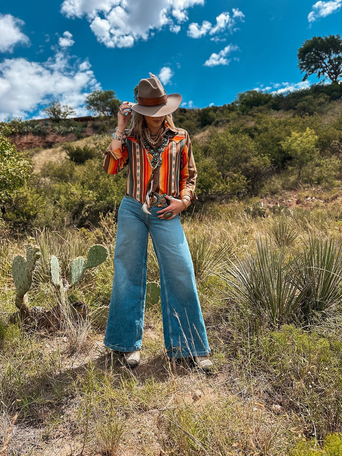 Silverado Apparel Kacey Top Serape - Desert Sun by Silverado Apparel & Home - Leopard Grove product image 03