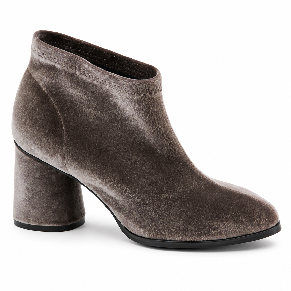Sock It To Me Bootie in Taupe Rose Gold