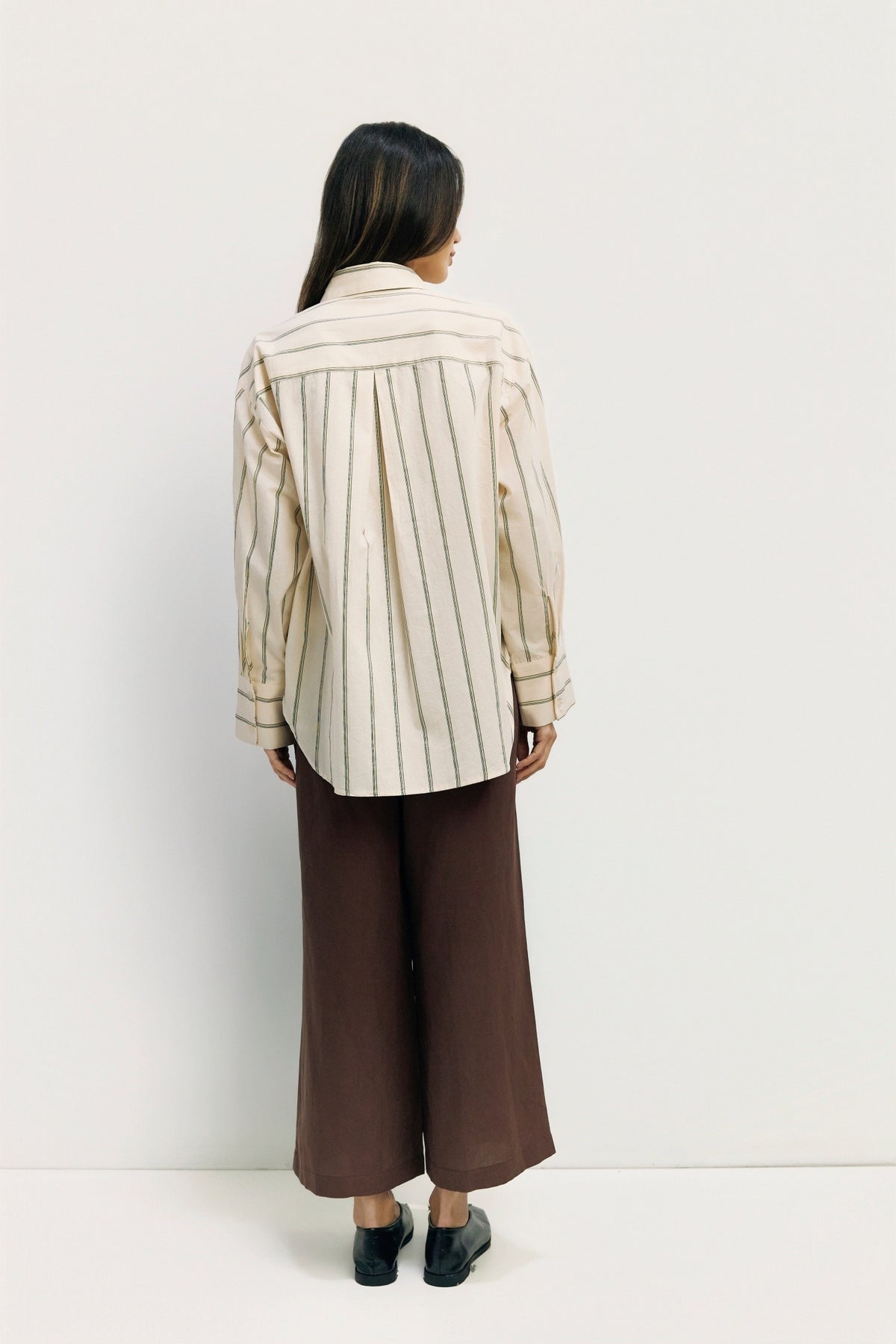 Button Up Blouse in Cream by Mod Ref