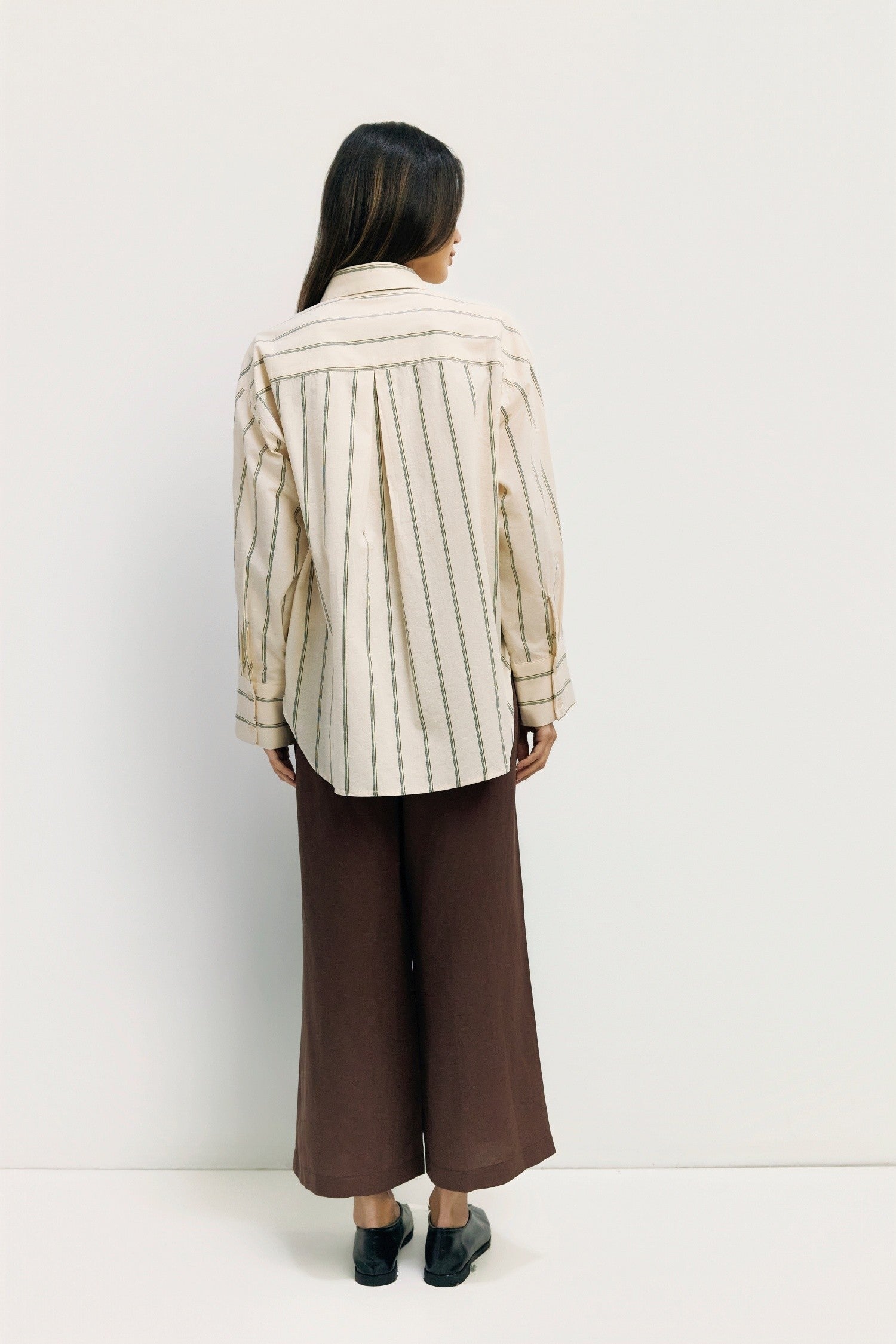 Button Up Blouse in Cream by Mod Ref