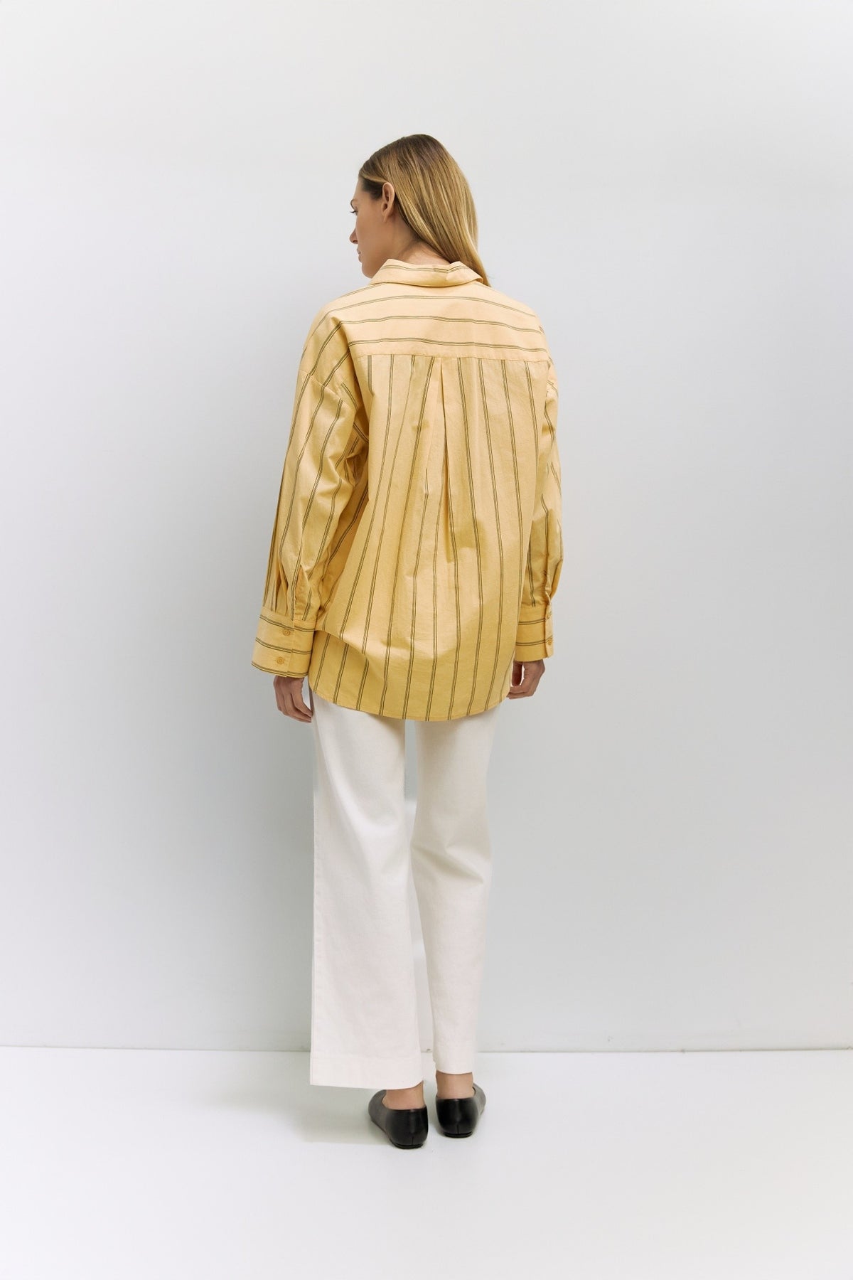 Button Up Blouse in Yellow by Mod Ref