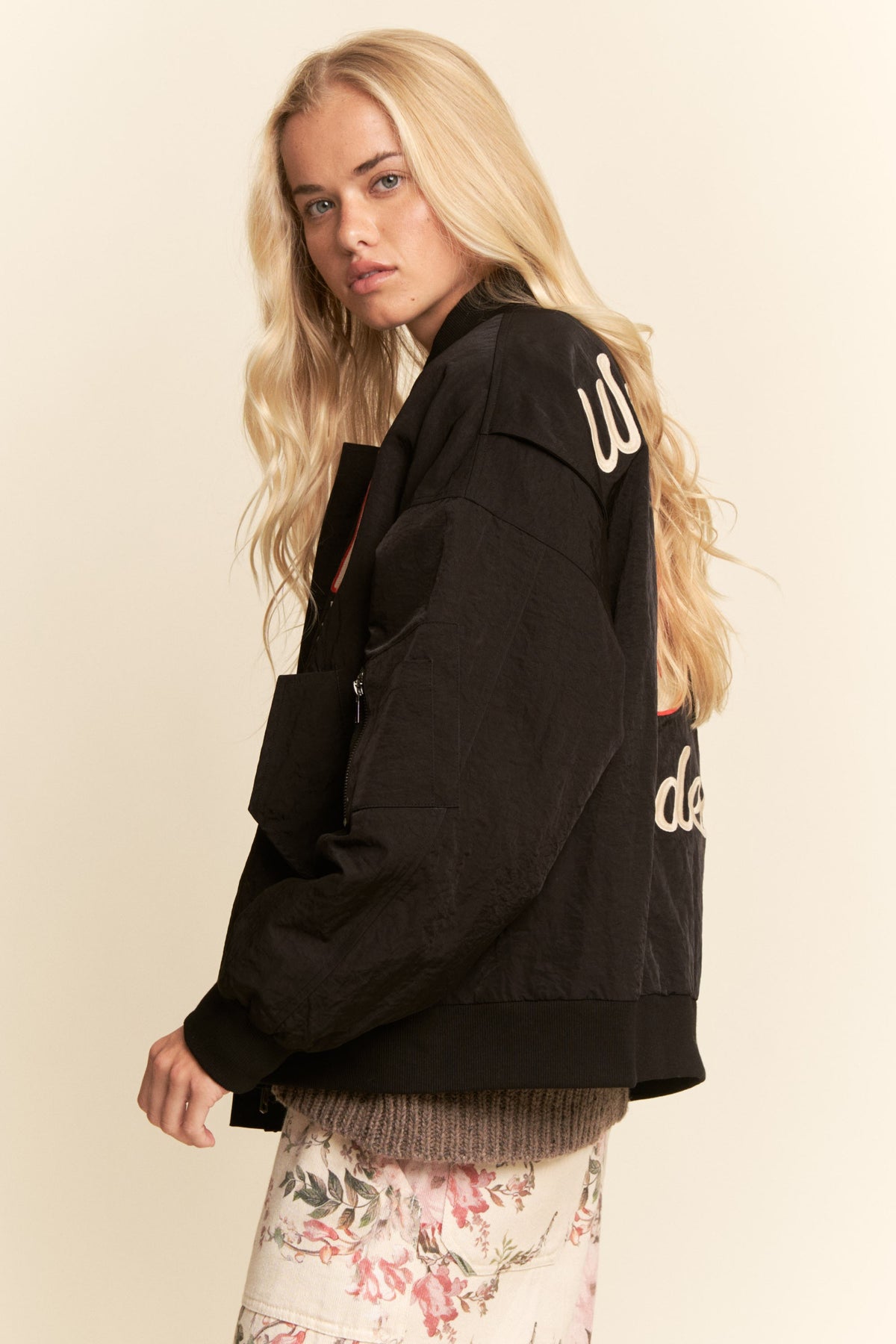 West Coast Rodeo Embroidery Bomber - Black by Davi&Dani - Leopard Grove product image 02