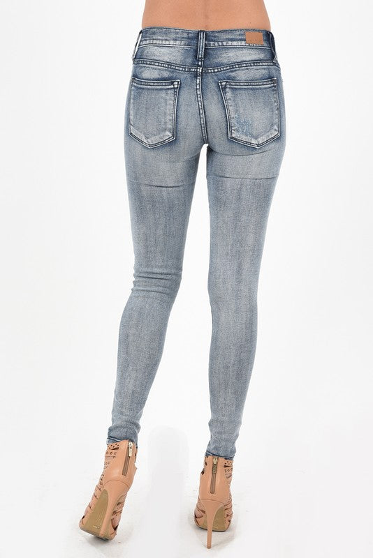 womens spandex cotton distressed destroyed skinny mid rise light blue faded jean slenderizing street style nordstrom paige gap target  