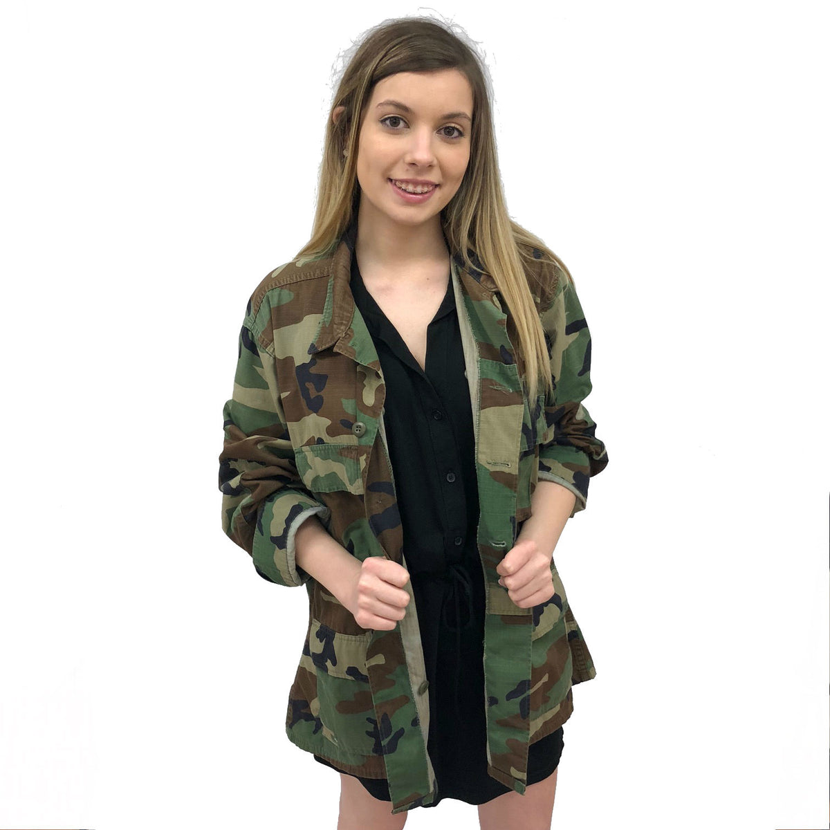 camo jacket sugar skull sequin vintage rock band grunge street wear coat sequin