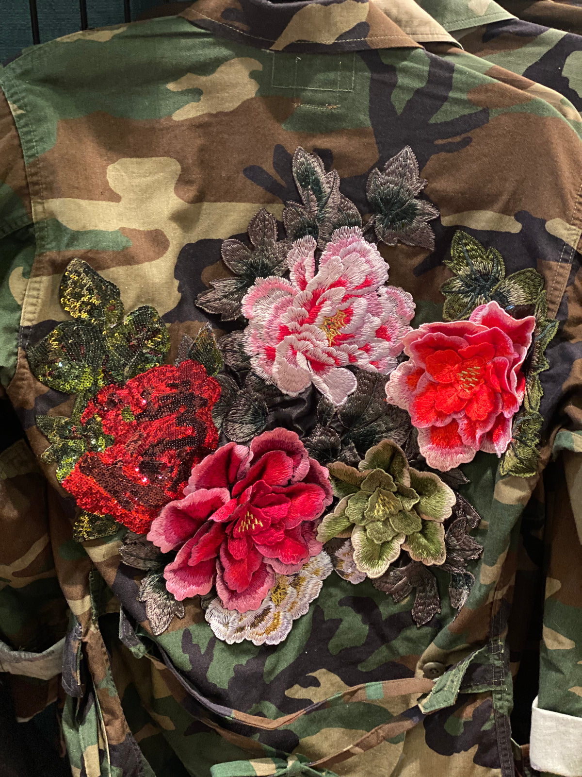 Camo Floral Jacket by The Grove