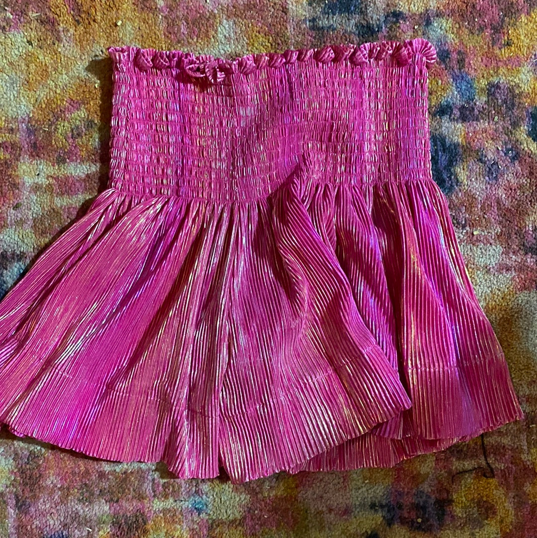 Queen of Sparkles Wavy Shorts-Pink