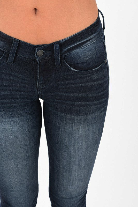 denim jeans rayon dark blue skinny junior plus size stretchy shinny